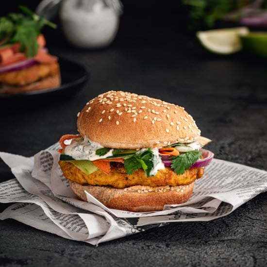 Vegan Tandoori Chicken Sandwich