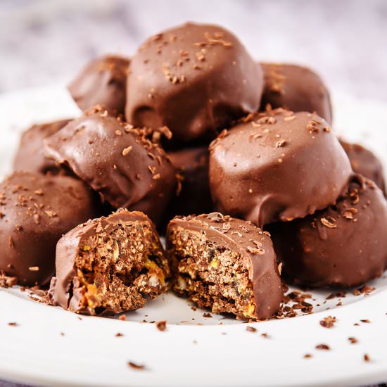 Vegan Date & Nut Chocolates