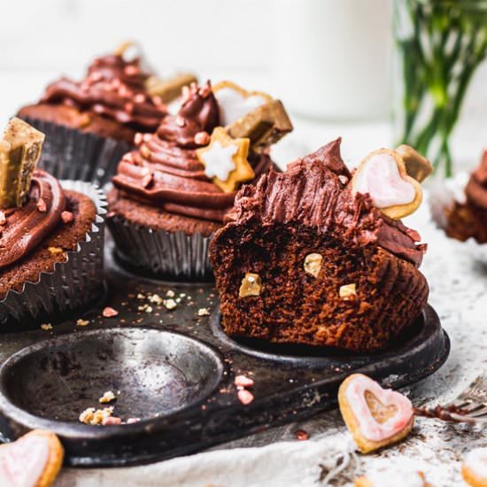 Vegan Triple Chocolate Cupcakes