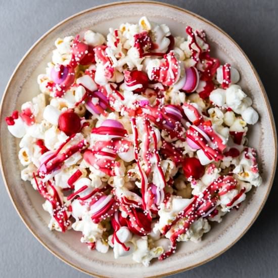 Chocolate Drizzled Popcorn