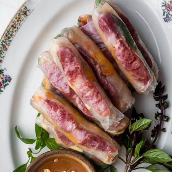 Bo Bia- Chinese Sausage Spring Roll