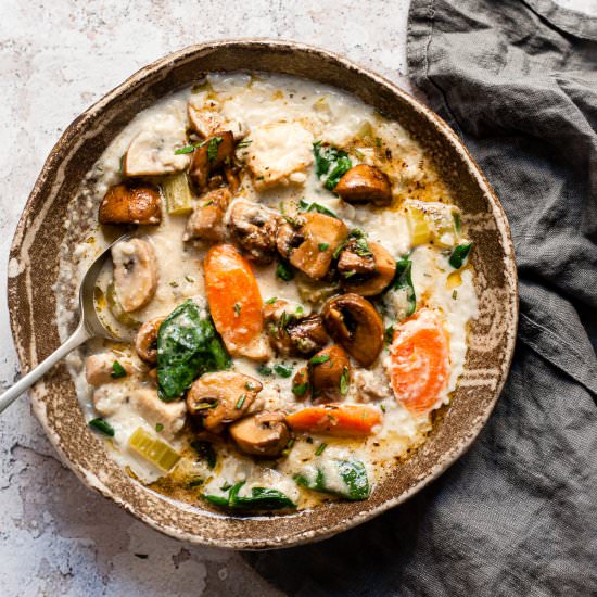 Slow Cooker Chicken And Mushroom So