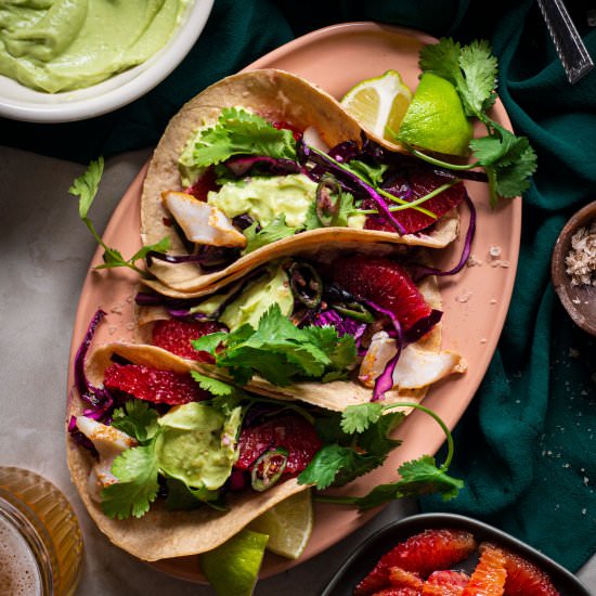 Seared Haddock Tacos