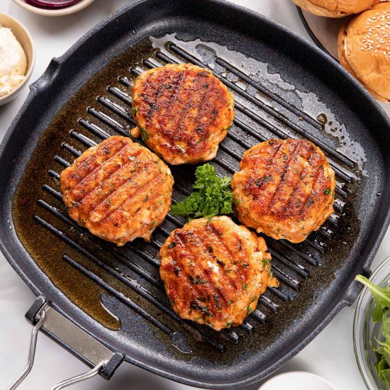 Easy Healthy Salmon Burger Recipe