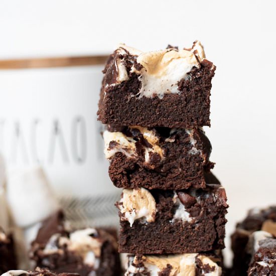 GLUTEN-FREE HOT COCOA BROWNIES
