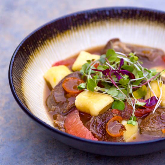 Lamb in Smokey Kumquat Jus