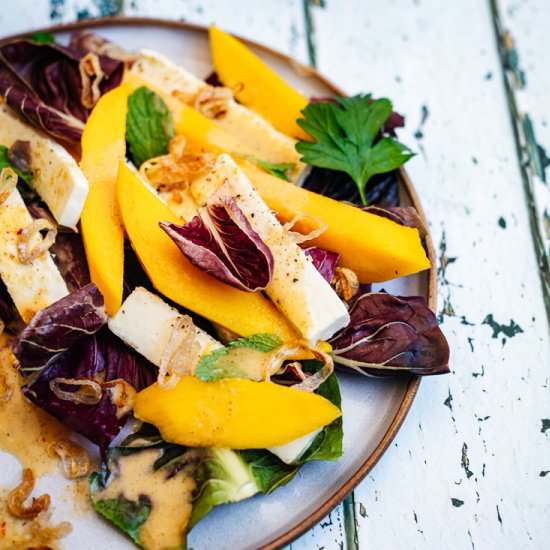 Paneer and Mango Salad