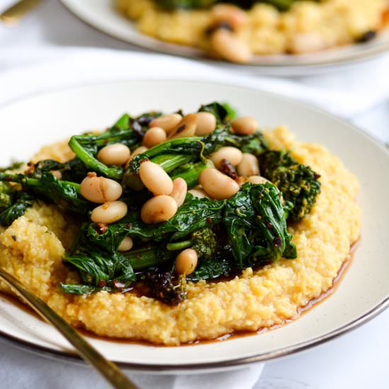 Polenta with Broccoli Rabe