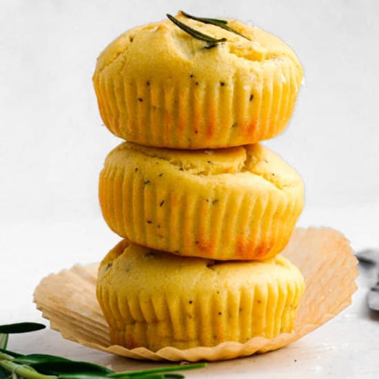 Rosemary Yogurt Muffins {gf}