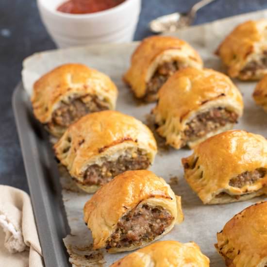 Puff Pastry Sausage Rolls