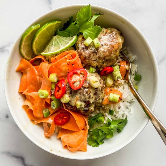 Thai Green Curry Meatballs