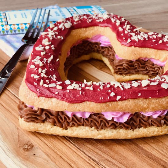 Vegan Valentine’s Day Heart Choux