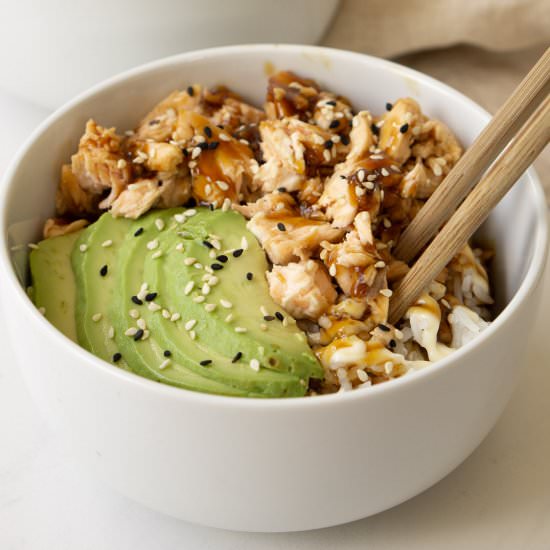 Salmon and Avocado Rice Bowls