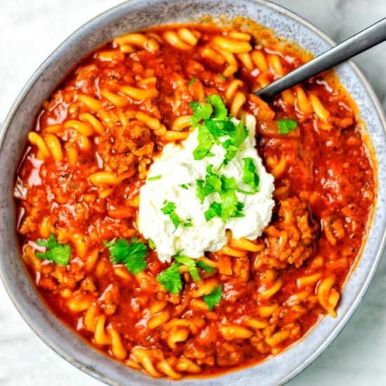 Lasagna Soup