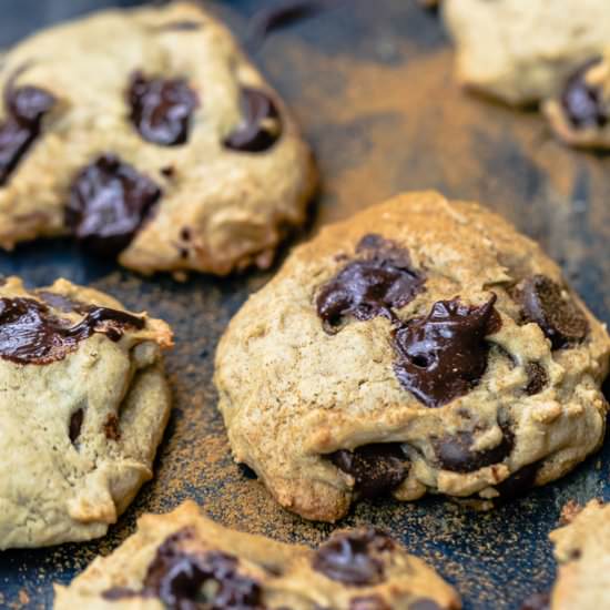 Tahini Chocolate Chip Cookies