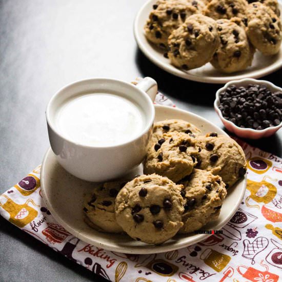 Eggless Chocolate Chip Cookies