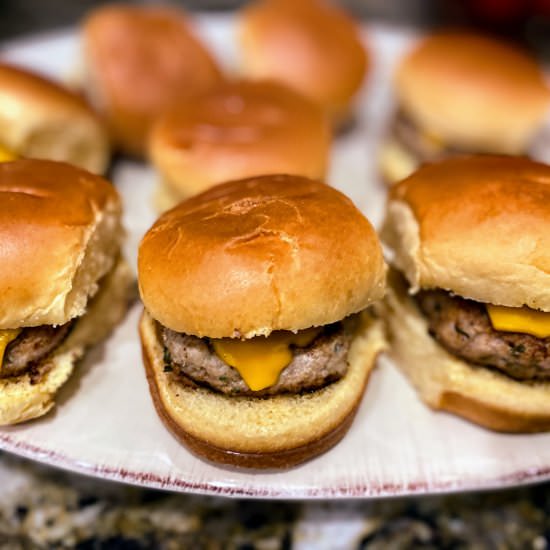 The Easiest Turkey Burger Sliders