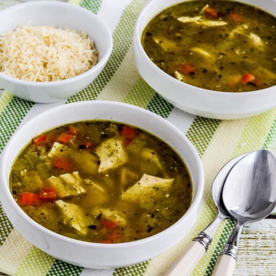Chicken Pesto Soup
