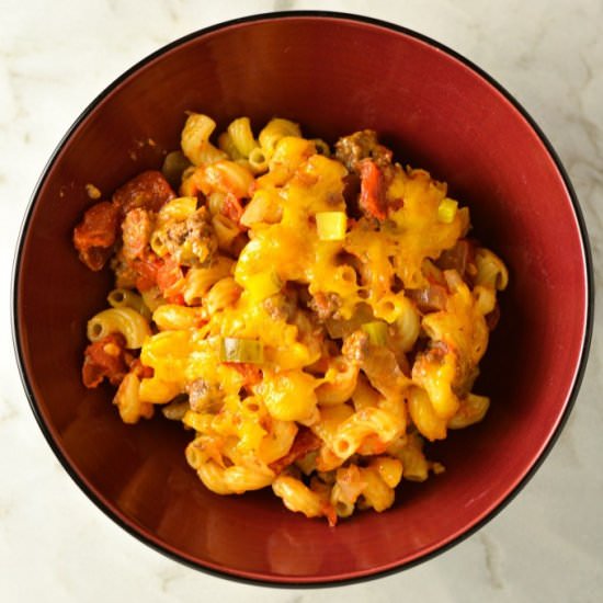Cheeseburger Macaroni and Cheese Ca