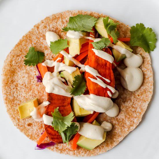 Buffalo Tempeh Fajitas