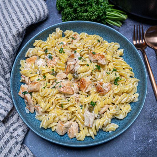 Creamy Chicken Pasta with Capers