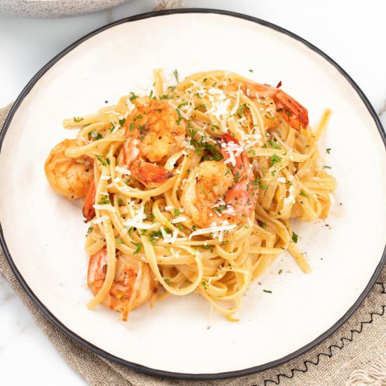 Healthy Delicious Shrimp Scampi