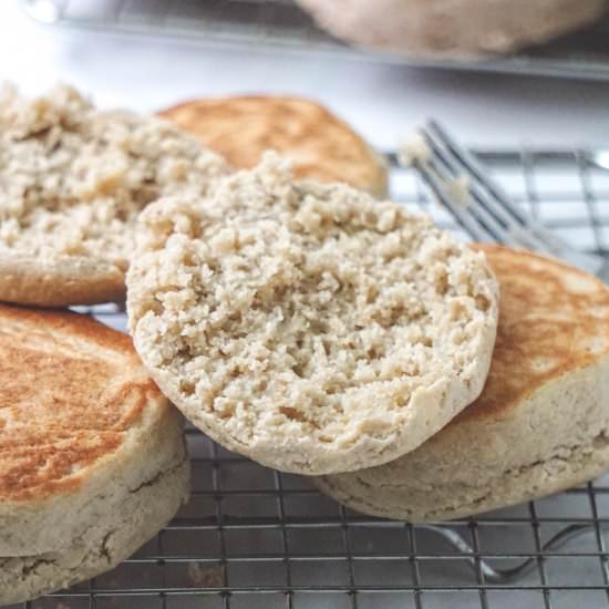 Gluten Free English Muffins, Vegan