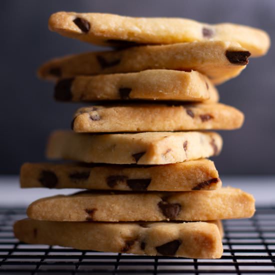 Chocolate Shortbread Cookie Shards