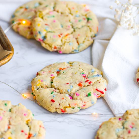 Vegan Funfetti Sugar Cookies