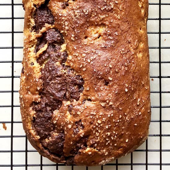 gluten-free nutella swirl loaf