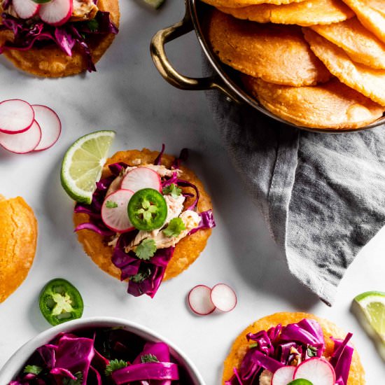 salbutes | puffed corn tortillas