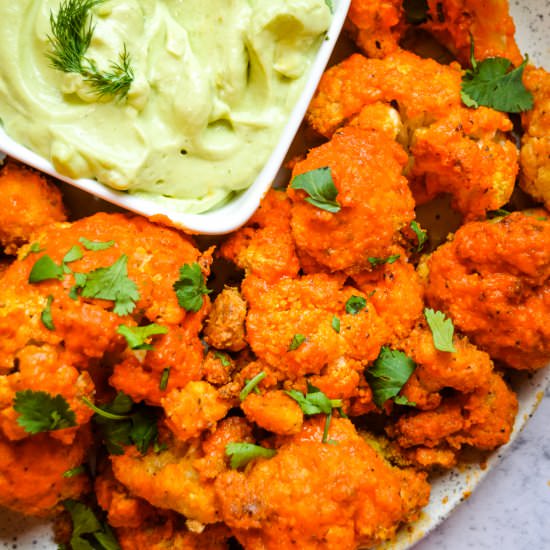 Buffalo Cauliflower Bites