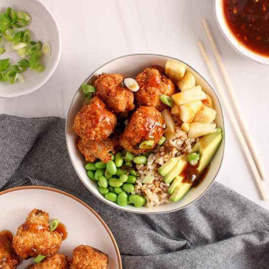 Teriyaki cauliflower (oven baked)