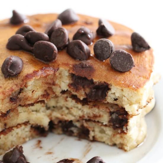 GF/V Chocolate Chip Pancakes
