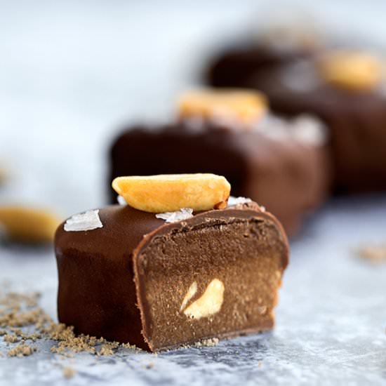 Triple Chocolate Peanut Truffles