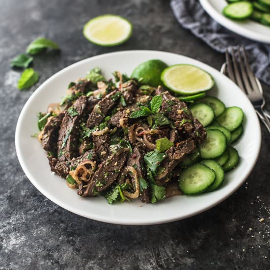 Thai Beef Salad (Nam Tok)