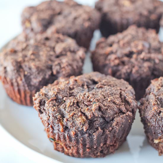 Chocolate Zucchini Muffins
