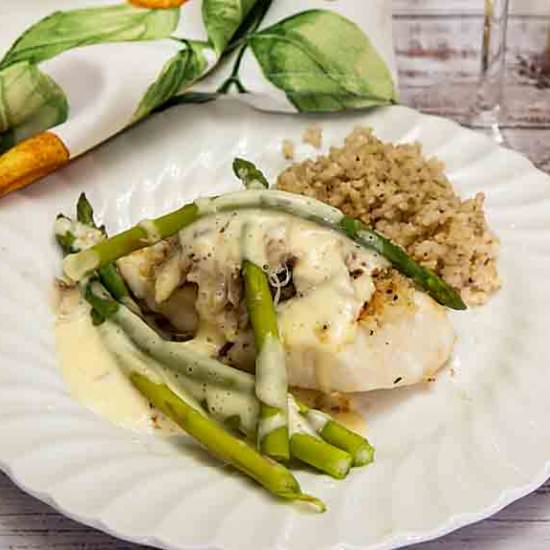 Halibut Seafood Oscar
