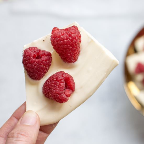 White Chocolate Raspberry Bark