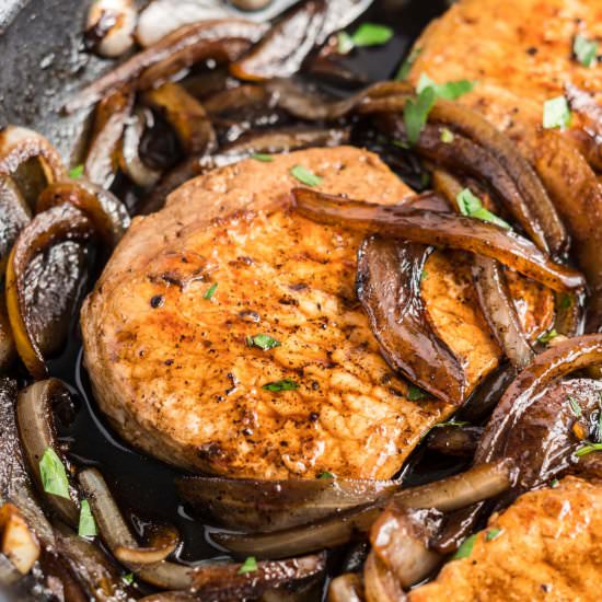 Balsamic Glazed Pork Chops