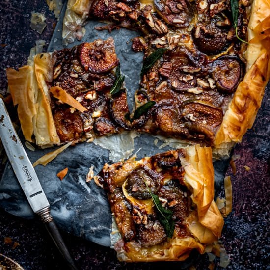 Fig and Camembert Tart