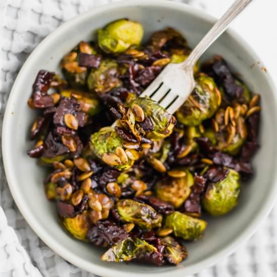 Honey Balsamic Brussels Sprouts