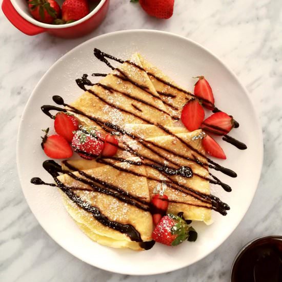 homemade crepes