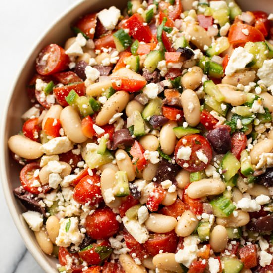 mediterranean white bean salad