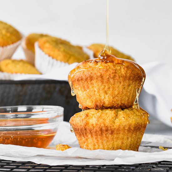 Almond Flour Cornbread Muffins