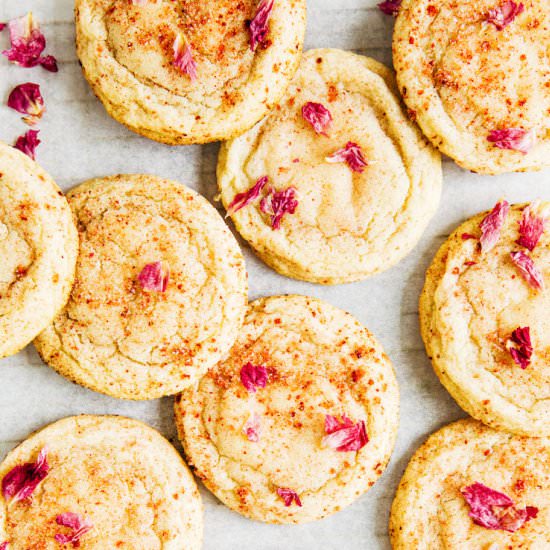 Strawberry Rose Snickerdoodles