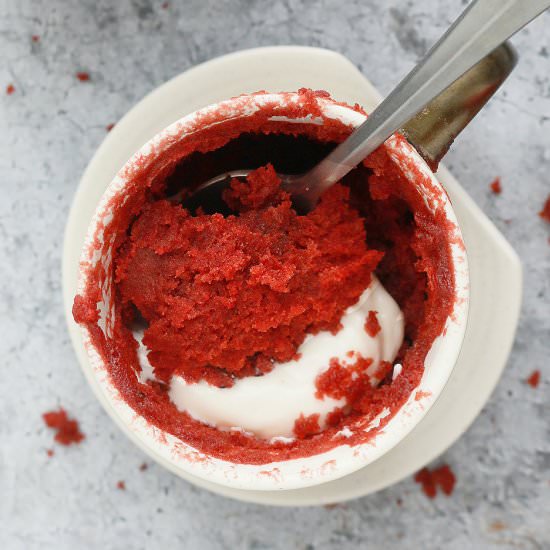 Red Velvet Mug Cake