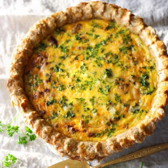 Broccoli Chorizo Quiche
