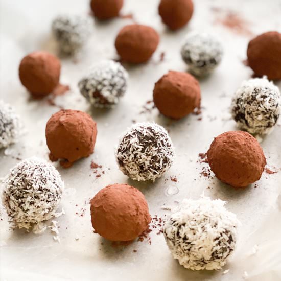 Raw, vegan truffles