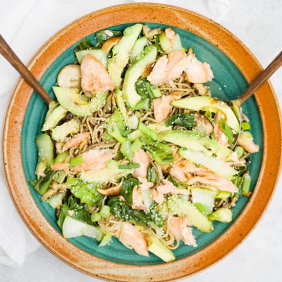 Salmon Soba Noodle Salad